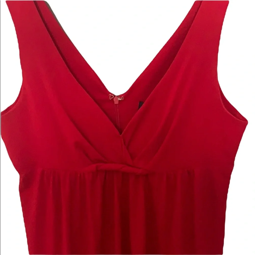 90s Vintage Red Strappy Dress - Picture 6 of 9